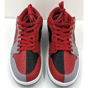 NEW Nike Air Jordan 1 Low SE Split Gym Red Cement Grey DR0502-600 Women's 9.5